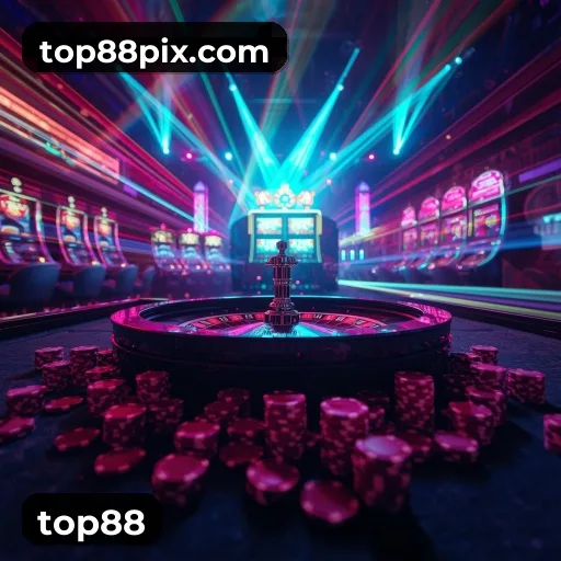 App top88 para iOS e Android — interface mobile, login biométrico e PIX integrado